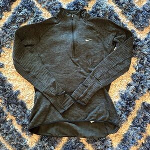 Nike Women’s Dark Grey Quarter Zip Pullover Top